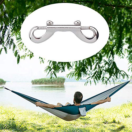 Lightbreeze 10 Pcs 3.5 Inches Nickel Plated Double Ended Bolt Snap Buckle Metal Zinc Alloy Trigger Chain Durable Metal Clips Key Holder For Water Bucket, Pet Feed Bucket, Horse Tack #TOP4