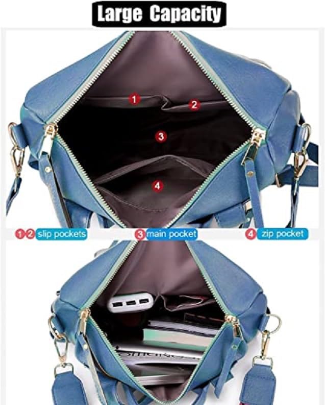 Image of Women High Qulity Multipurpose Backpack Handbag Purse, Travel Backpack Shoulder Bag for Ladies,Girls,Unisex