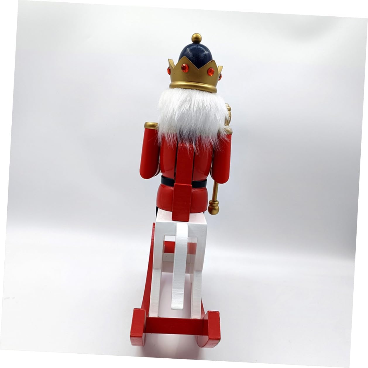 Christmas Nutcracker Figurine Wooden Hand-Painted Nutcracker Soldier Tabletop Ornament for Holiday Home and Xmas Party Decoration Large Size