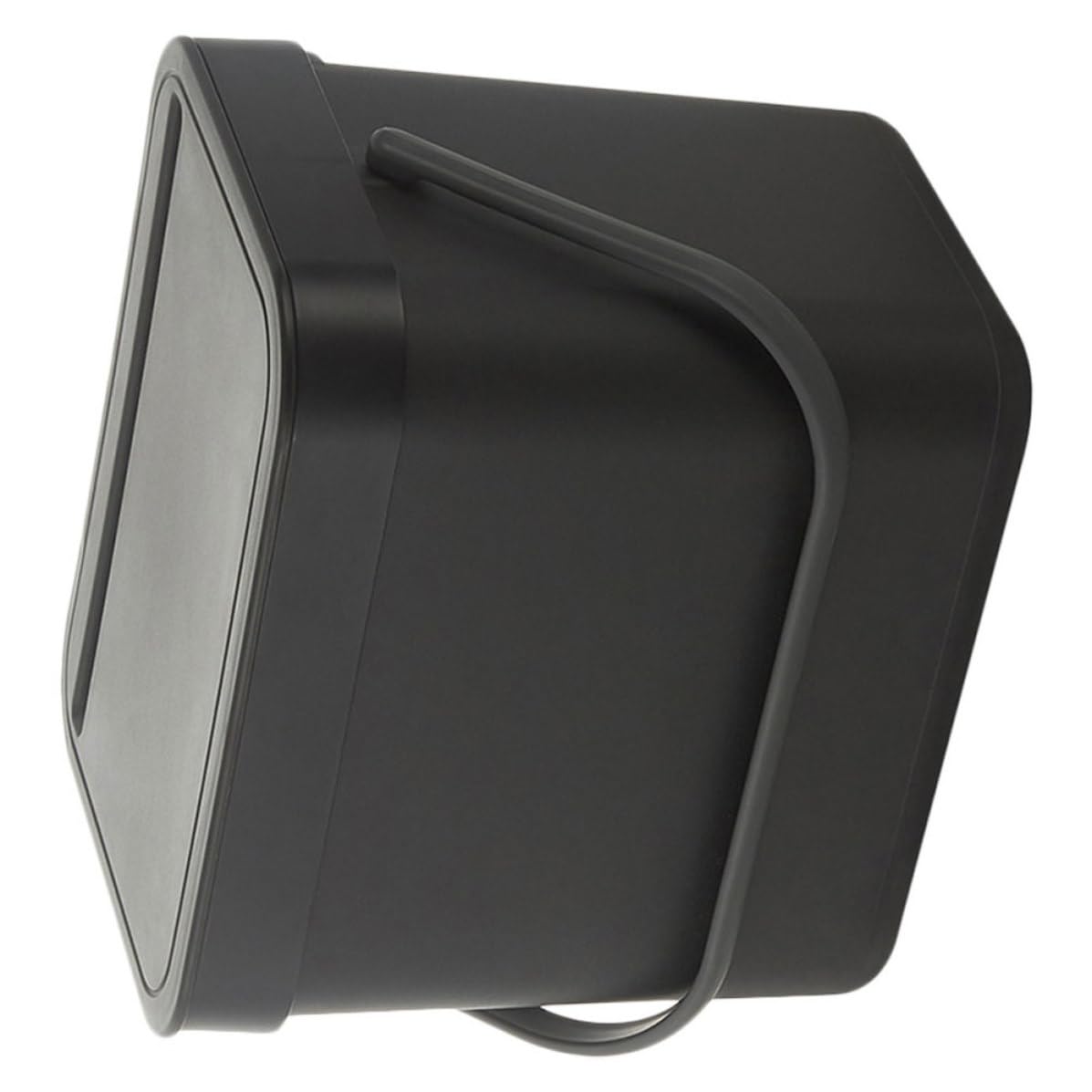 TEHAUX Simple Kitchen Hanging Garbage Bin with Lid Portable Plastic Trash Can Space-Saving Wall-Mounted Waste Holder Easy to Use for Home and Bathrooms