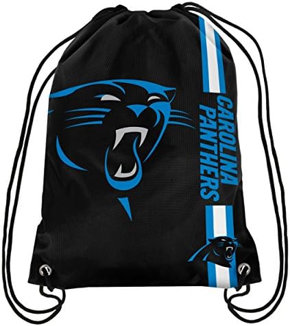 FOCO Carolina Panthers NFL Big Logo Drawstring Backpack