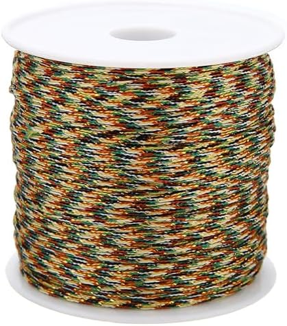 100m X 0.8mm Nylon Cord Chinese Knot Macrame Rattail Cord - Foto 6