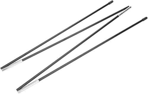 Miniatura 7 de xianshi Postes de repuesto para tiendas, barras de poste de tienda de campaña, postes de fibra de vidrio negro 4.34 oz resistentes para toldos, kit