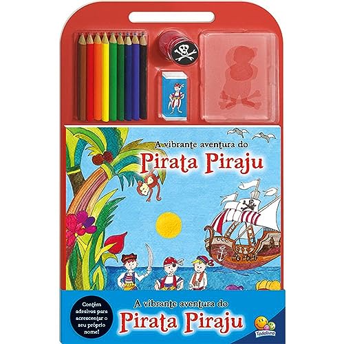 Um toque de Cor!Vibrante Aventura do Pirata: