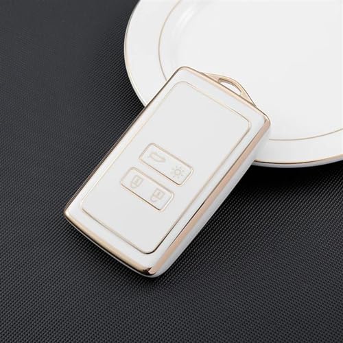 Funda para llave de coche de 4 botones compatible con Renault Talisman y Kadjar