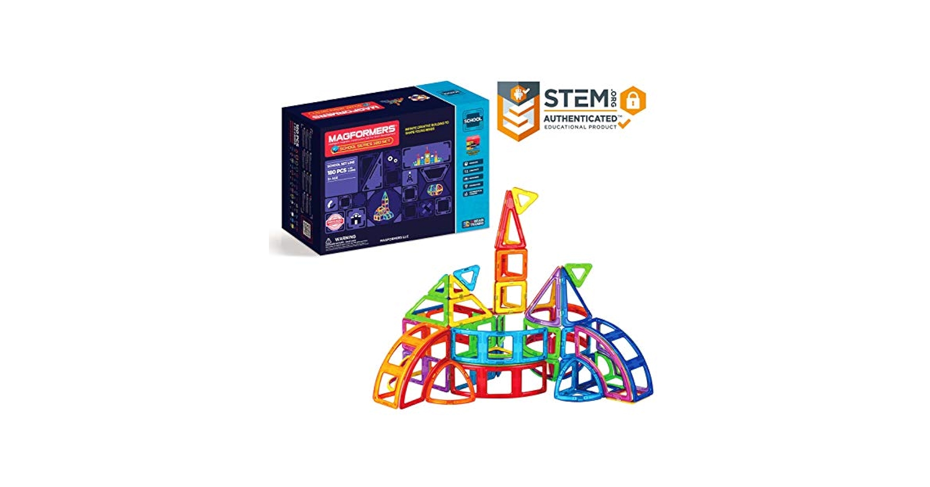 MAGFORMERS School Series Set (180 Piece) : Amazon.in: Toys