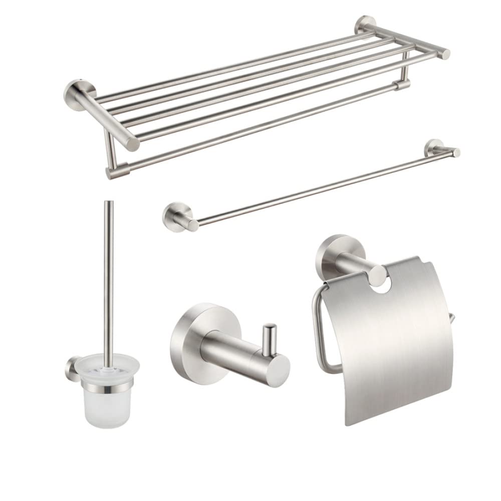 Soporte de papel para escobilla de baño y kit de accesorios para renovar el aseo familiar