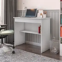 Mesa Escrivaninha Multifuncional com 1 Gaveta e Nicho para Quarto Escritório - JM3 Moveís