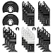 Produktbild Magiin Oszillierende Sägeblatt, Metall Oszillierende Multitool Schnellwechsel Sägeblätter aus Kohlenstoffstahl (24 Pcs)
