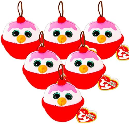 Cupcake Party Favors Ty Set -- 6 Ty Plush Beanie Cupcakes (Party Supplies, Decorations)