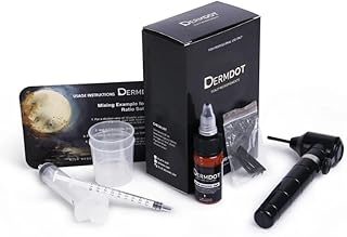 Dermdot SMP Pigment Kit – Scalp Micropigmentation Ink, Superior Retention, 15ml for 50+ Treatments, Includes Mixer, Medicine Cups, Syringes, Dilution Chart, Natural Ingredients, BlueBegone