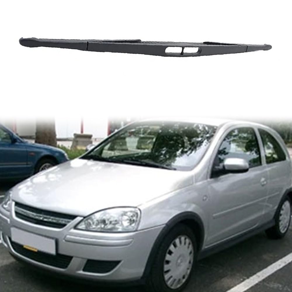 MIKKUPPA Kit Tergicristallo Posteriore Completo Per Opel Corsa C (2000-2006) – Braccio, Coperchio E Lama In Gomma Naturale, Sostituzione Aftermarket