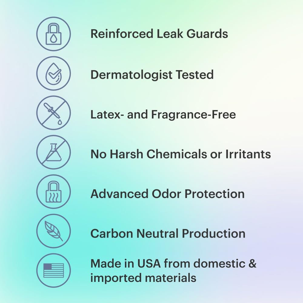 Because Premium Maximum Plus Adult Incontinence and Postpartum Bladder Leak Underwear for Women, Maximum Absorbency, Disposable, Beige, Large, 80 Count (4 Packs of 20) - Image 8