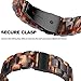 Omter Band Replacement for Apple Watch 42mm 41mm 40mm 38mm Women Men Fashion Resin Wirstband Bracelet Strap for iWatch Series 10 9 8 7 6 SE 5 4 3 2 1(Tortoise Black,42mm 41mm 40mm 38mm)