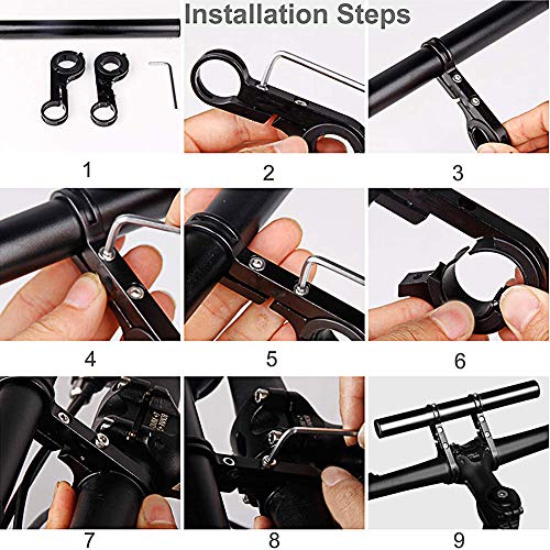 image for RHYLIN Bike Handlebar Extender Aluminum Alloy Bicycle Handlebar Extens