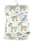 Medidas: 2 x 1 m aprox. \"First Steps\" Luxury Soft Fleece Baby Blanket with Cute Giraffe Design 75 x 100cm for Babies from Newborn