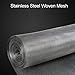 HDJDCBCV Chicken Wire， Industrial Wire Mesh, Heavy 304 Stainless Steel Wire Mesh Screen Mesh Used in Flour Filtering Machinery Manufacturing Filtering,Silver,100 mesh