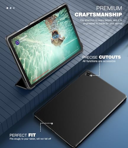 TiMOVO Funda para Samsung Galaxy Tab A11+ Plus/A9+ Plus 11 Pulgadas (2025/2023), Funda Ligera y Delgada con Soporte, Auto Activación/Suspensión, Negro - imagen 4