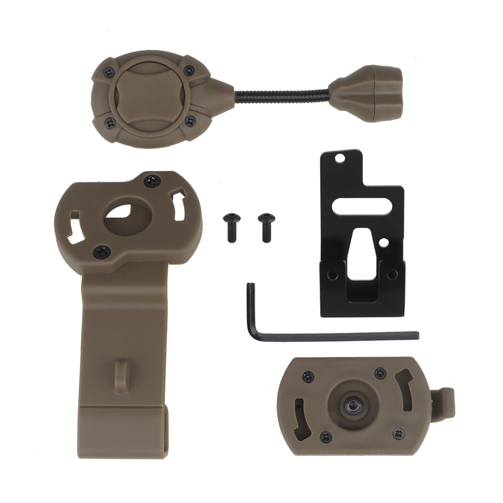 Lampe de Casque Tactique MPLS Charge 3.0, 4 Modes, Rouge/Vert/Blanc/IR, Lampe Torche Airsoft à économie d'énergie