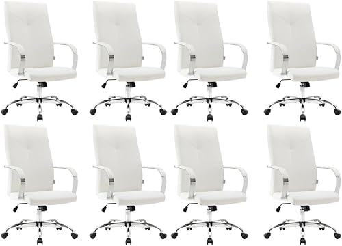 Miniatura 38 de LeisureMod Sonora - Silla de oficina ejecutiva ergonómica de cuero con respaldo alto y altura ajustable y giratorio para el hogar y la oficina Negro