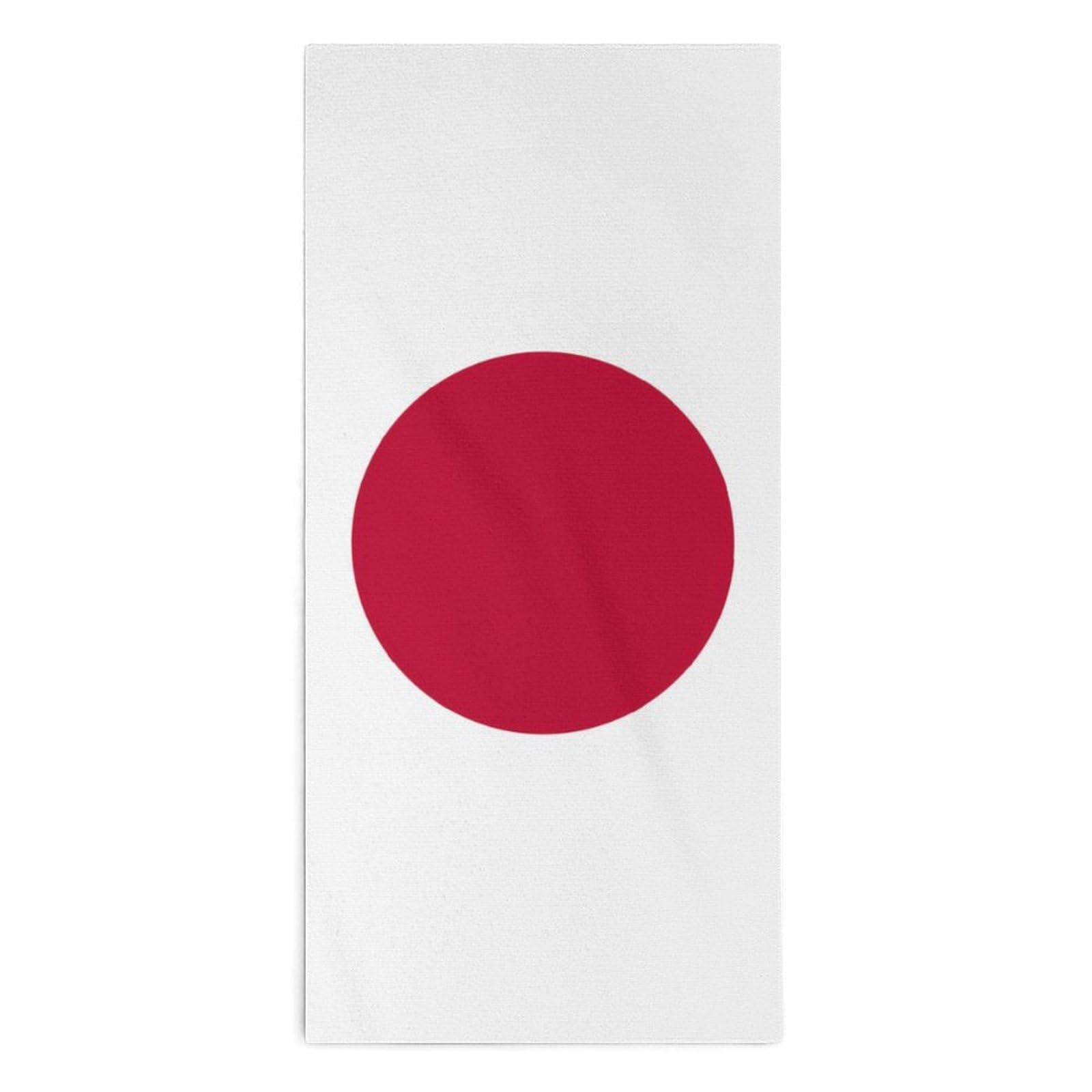 TXFBTRFSA Flag of Japan Japanese Hand Towels for Adult Face Towel Bath Beach Swim Accessories