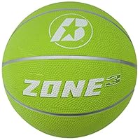 Baden Junior Zone Rubber Basketball, Indoor and Outdoor Ball, Lime Green, Size 3