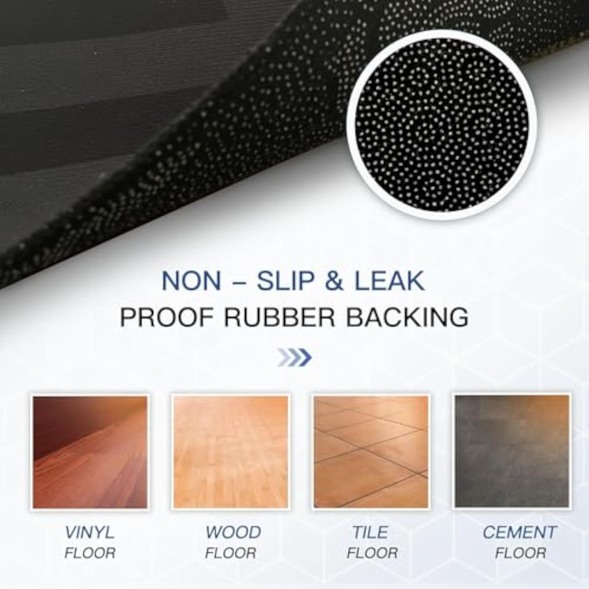 2 Piece Kitchen Runner Rug Set, Quick Dry Non-Slip Mats