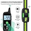 IHPUKIDI Collier de Dressage pour Chien avec Télécommande – 3 Modes (Bip, Vibration, Choc), Portée 1000m, Étanche IP67, Lampe LED, Rechargeable, Convient Petits Moyens Grands Chiens