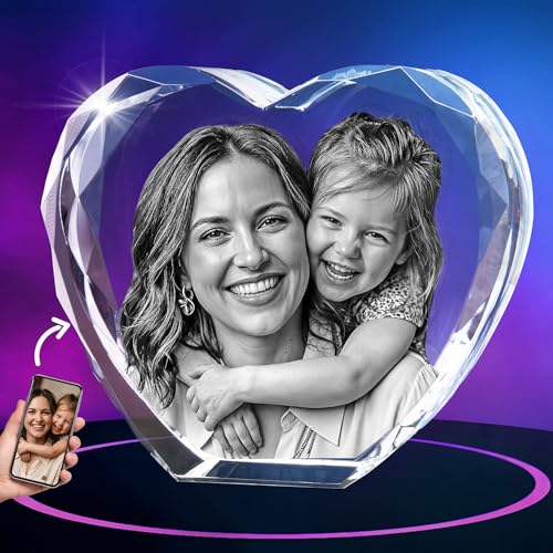 La Mejor Recopilación de Grabados e impresiones sobre vidrio los 10 mejores. 42 ArtPix - Foto de vidrio 3D, regalos personalizados para el día de San Valentín para mujeres, esposas, hombres, ella, él, gran regalo personalizado para el día V con tu propia...