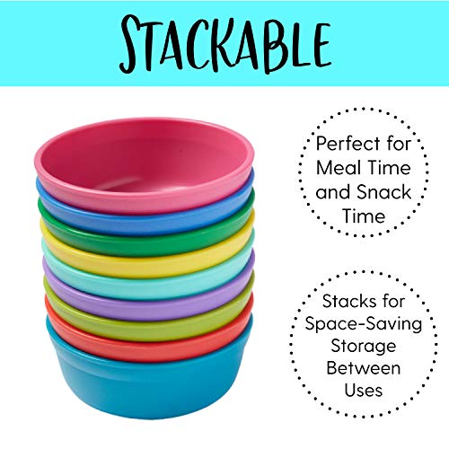 Ecr4Kids My First Meal Pal Snack Bowls, Kids Plastic Tableware, Stackable And Dishwasher Safe, Stackable Bowls For Baby, Toddler And Child Feeding, 3-Pack - Citrus #TOP3