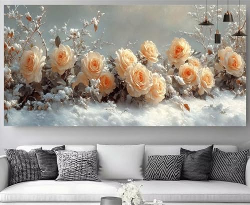 Broderie Diamant Kit Complet Fleurs pour illuminer votre décoration intérieure cet hiver