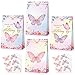 Nezyo 24 Pcs Butterfly Candy Bags with Stickers Pink and Purple Butterfly Goodie Bags Thank You for Fluttering by Butterflies Favor Bags for Girls Women Butterfly Birthday Party Supplies Baby Shower