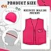 Jeere Blaze Pink Hunting Vest and Hat Set - Knitted Hat for Adult Hiking and Fishing