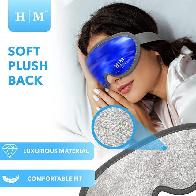 MyHalos Gel Eye Mask, Reusable Cooling Eye Mask with Adjustable Straps, Cold Mask for Puffy Eyes Dark Circles and Hangovers - Image 3