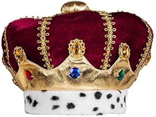 Boland 36103 - Children's Hat Majesty, Multi-Colour, Crown for Children, King, Duke, Plush Hat, Carnival, Carnival, Mardi Gras, Theme Party, Halloween