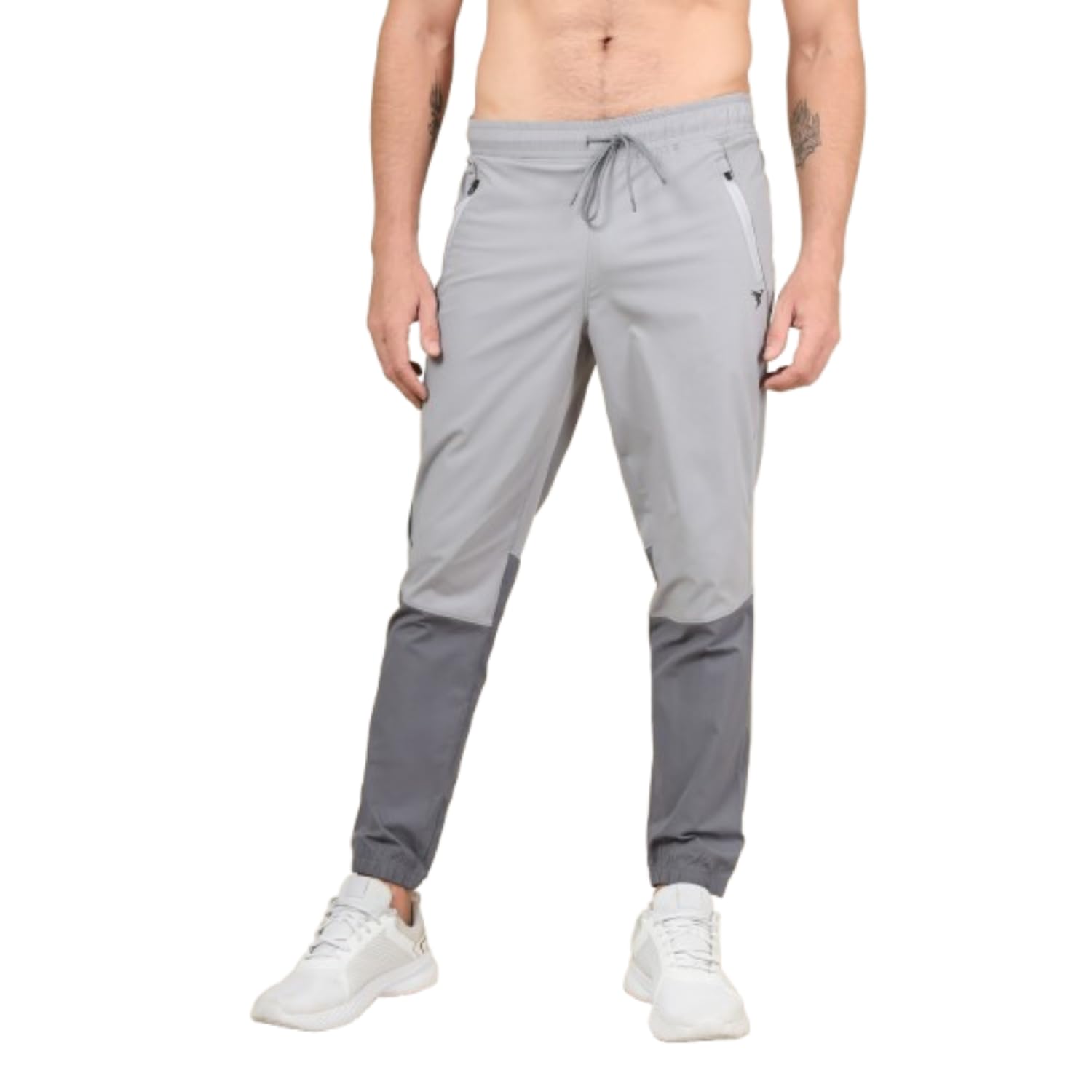 Mens Woven Regular Fit Activewear Joggers for Running, Gym, Sports and Regular Use Stretchable, Colorblock and Antimicrobial-image-28