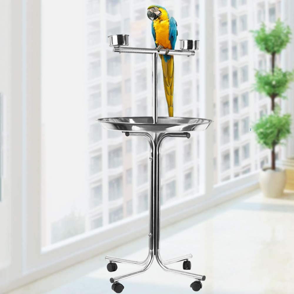 ステンレス製鳥用スタンド Amazon.co.jp: 鳥プレイは遊び場玩具、バードケージオウム