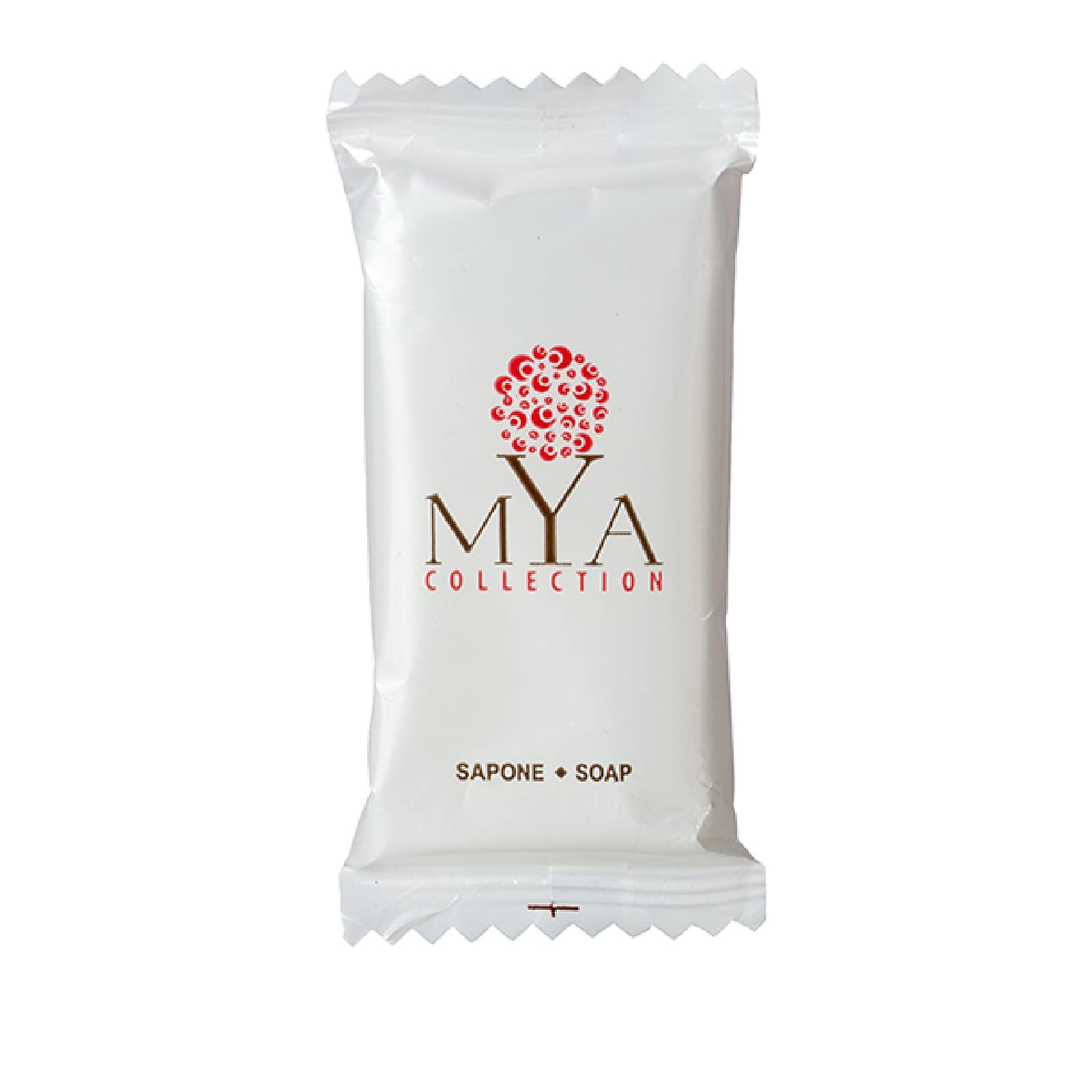 SAPONE RETTANGOLARE MYA COLLECTION 500 BUSTINE FLOWPACK DA 14 g MONOUSO CORTESIA