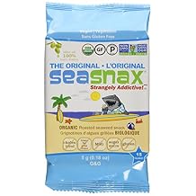 SeaSnax Organic Roasted Seaweed Snack Grab and Go, Original, 0.18 Ounce Pack of 24