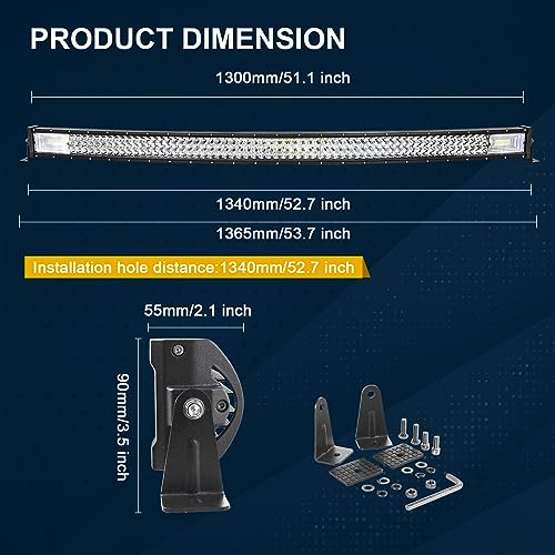 Faro LED Trabajo para Evitar Obstáculos en Conducción Nocturna de Camión ATV 2