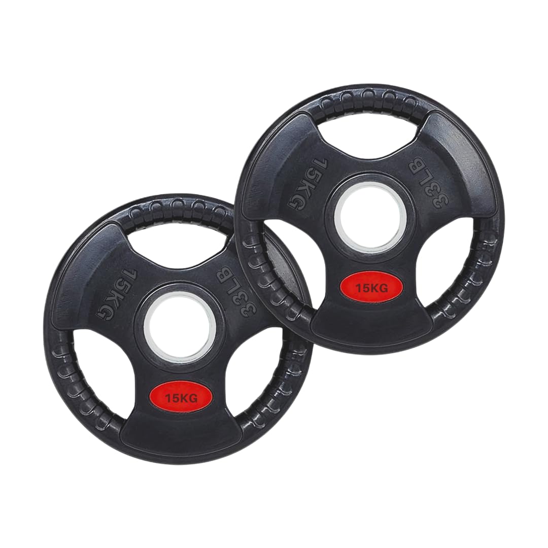 PH Fitness Set di 2 dischi in gomma olimpica olimpica in gomma di ghisa, 50 mm, per attrezzature per l'allenamento della forza manubri, barre per la palestra di casa