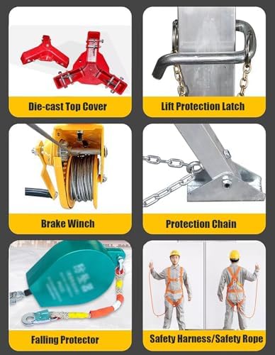 Heavy-Duty Rescue Tripod, Fire Rescue Equipment, Lifesaving Tripod for Safety, Industrial Use, Firefighting Tripod for Elevation and Recovery