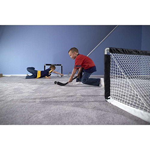 Franklin Sports NHL Mini Hockey Goal Set of 2 - Black - Includes Mini Hockey Goals, 4 Sticks, 2 Goalie Sticks, and 4 Foam Balls by Franklin Sports - Image 2