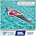 SwimWays Spring Float Premium Hammock Pool Lounger, Inflatable Pool Floats Adult with Fast Inflation for Ages 15 & Up, Sky Blue