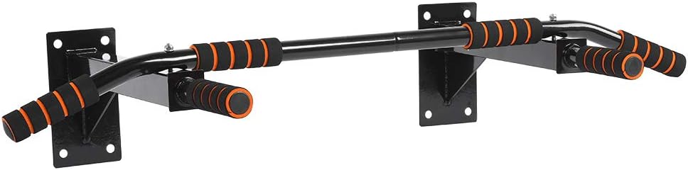 Ejoyous Doorway Wall-mounted Chin Up Bar, Stainless Steel Training Bracket Pull-up bar with Multi-functions for Home Gym Exercise Equipment Strength Training 93 cm