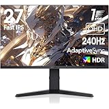 KOORUI ゲーミングモニター 240Hz モニター 27インチ WQHD(2560×1440) (IPS /1ms OD/AdaptiveSync/HDMI×2 / DisplayPort/傾斜/高さ調整/縦横回転/ピボット) 27E3QK