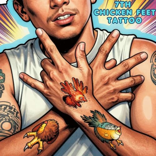 7th Chicken Feet Tattoo