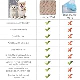 2026 Upgraded Washable Puppy-Pad with Pheromones, Pee Pads for Dogs, Washable Pee Pads for Dogs & Cats, Leak Protection, Non-Slip Base, Reuse, for Home & Travel (A+B, S 16×24in)
