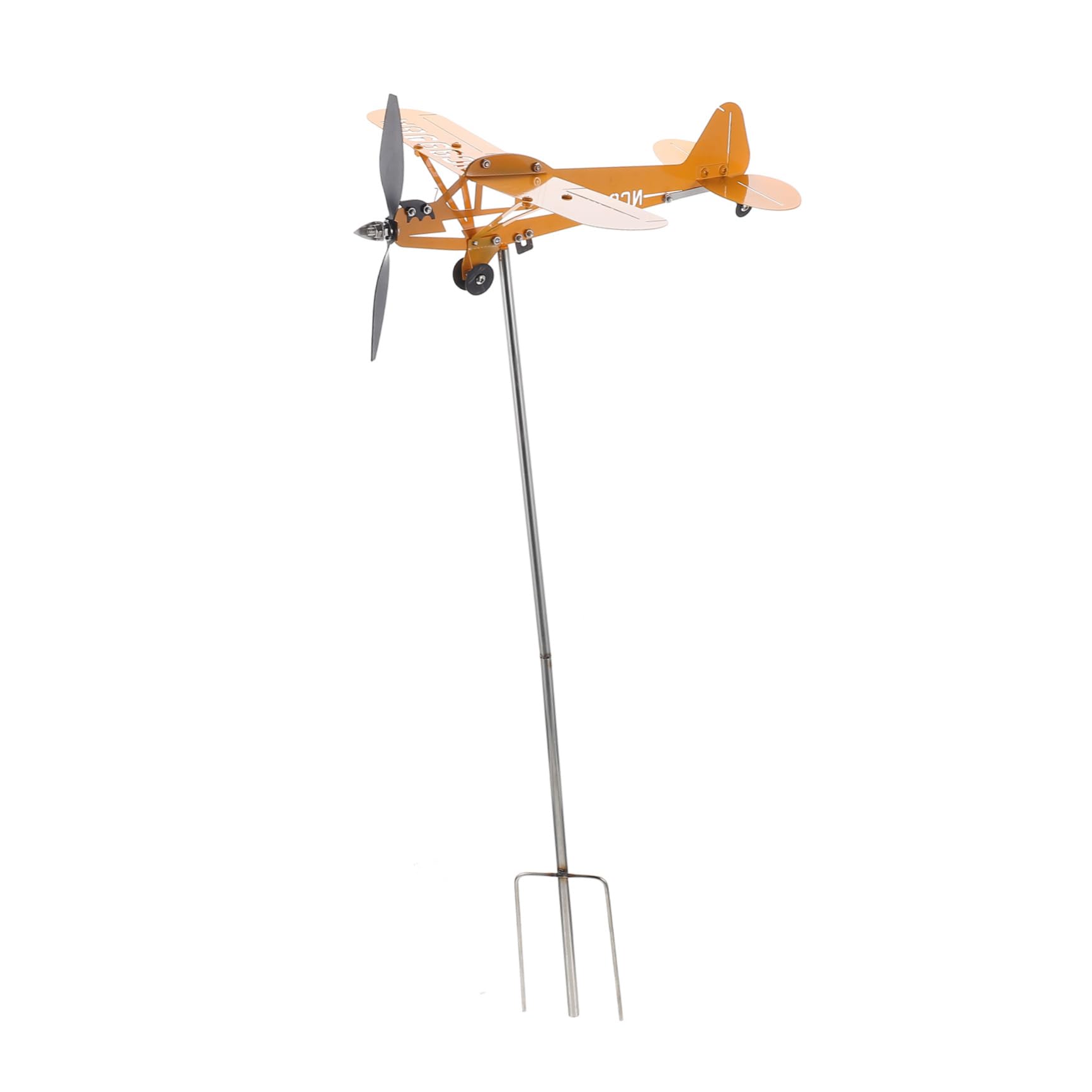 Girouette avion de jardin au style simple et finitions durables