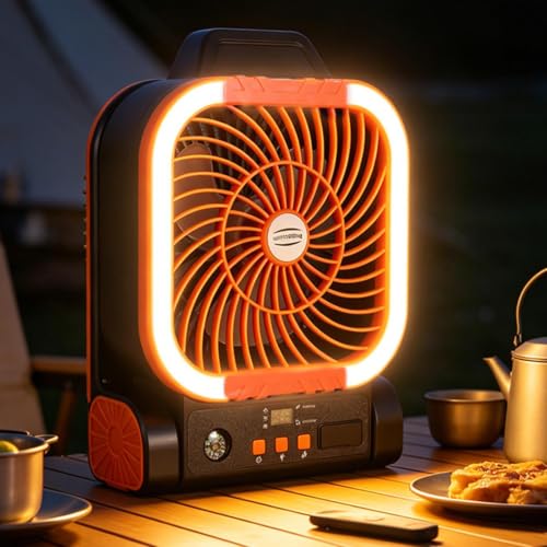 Ventilador de panel solar silencioso y recargable con ángulo ajustable 4